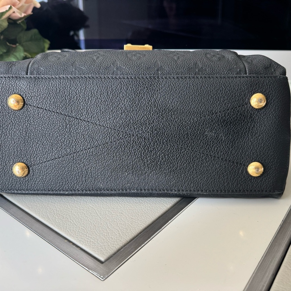 Louis Vuitton Black Monogram Bag with Gold Accents - Picture 2 of 12